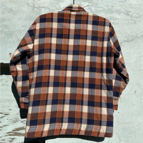 Vintage 70s 80s BAR-M RANCHER pearl snap quilted flannel - Picture 4 of 8
